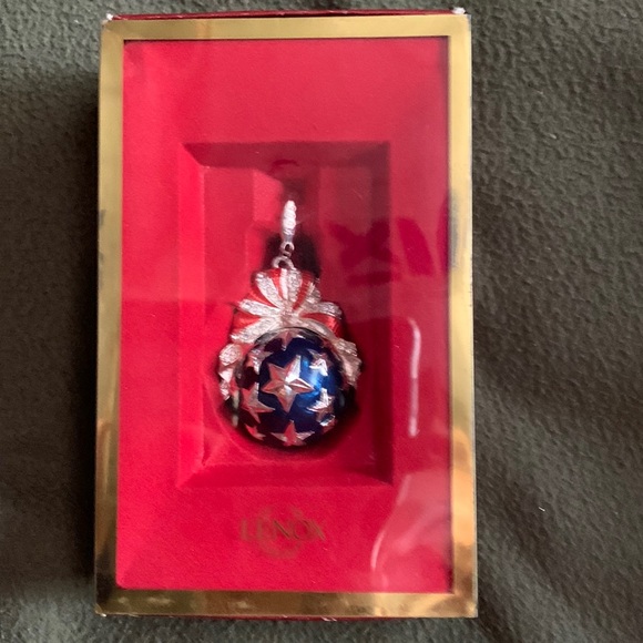 Lenox Other - Lenox Star Spangled Ball.  Silver plated ornament.  2005.